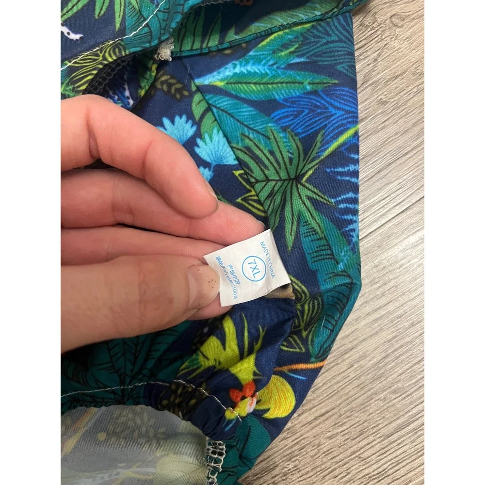 Harikaji Dog Hawaiian Shirt Large Pet Summer Beach Jungle Print T-Shirt 7XL